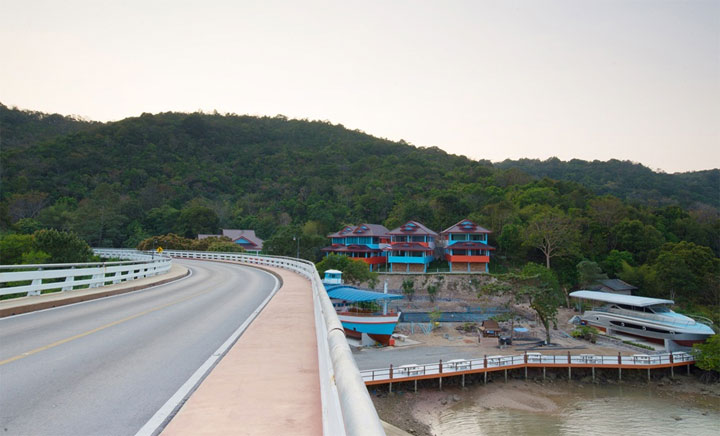 พาน้องหมาเที่ยวหาดเจ้าหลาว จันทบุรี น้องหมาพักได้ที่บ้านเรือรีสอร์ท สะพานปากน้ำแขมหนู