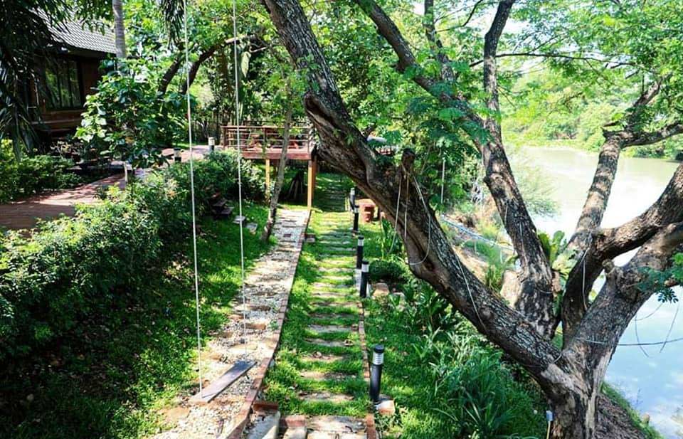 ที่พักริมน้ำอยุธยาน้องหมาพักได้