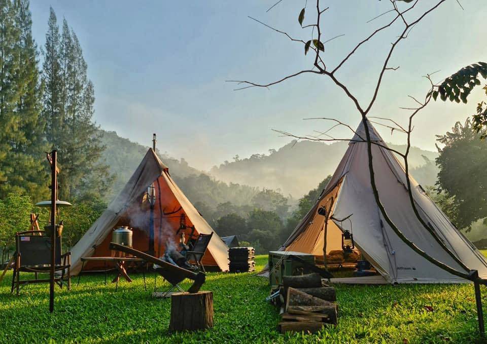 ที่พักกางเต็นท์สวนผึ้งหมาพักได้