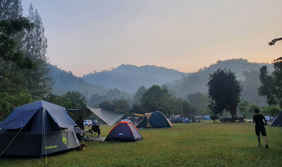 ที่พักกางเต็นท์สวนผึ้งหมาพักได้